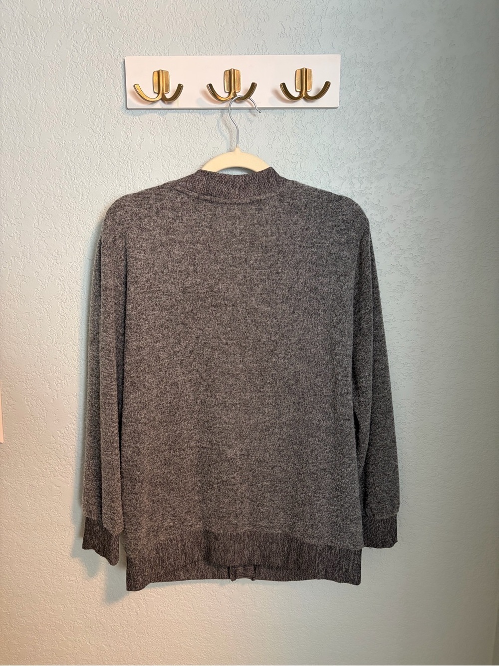 Z Supply Dark Gray Button V-Neck Cardigan - Picture 6 of 7